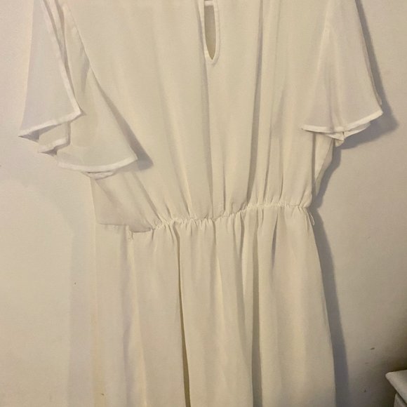 white formal mini dress - Picture 3 of 3